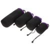 DIYEAH 4pcs Camera Lens Bags Lens Storage Pouches with Drawstring view 1