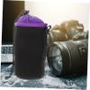 DIYEAH 4pcs Camera Lens Bags Lens Storage Pouches with Drawstring view 2