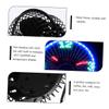 Angoily Temperature Fan Usb Cooling Junior Fan Mini Home Temperature Office Clock Message Clocks Portable Desktop Ai Led Digital Usb Black view 2
