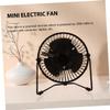 Angoily Temperature Fan Usb Cooling Junior Fan Mini Home Temperature Office Clock Message Clocks Portable Desktop Ai Led Digital Usb Black view 3
