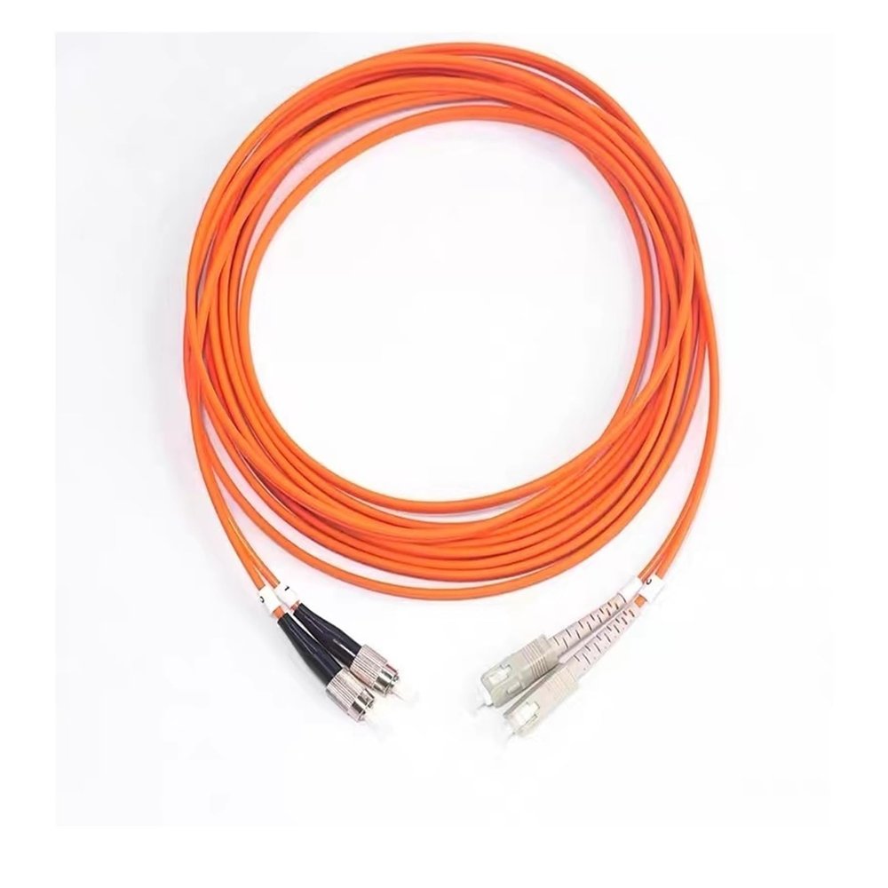 1-60m 50/125 LC Armored Patch Cord SC FC ST Multi-mode Dual Core 3mm Optical Fiber Jumper Proof 50m(30m 1pc,SC-SC)