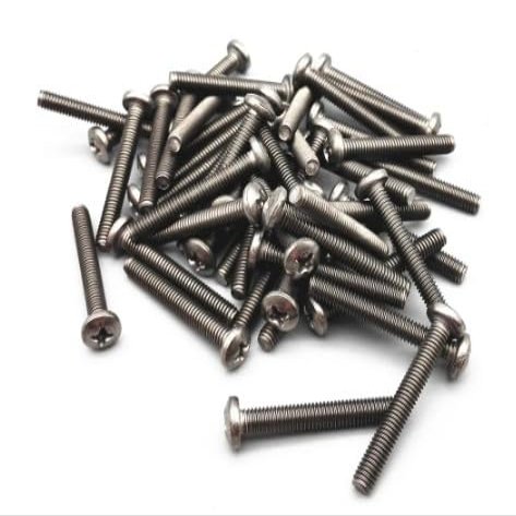 Bolts Hex M1.4 M1.6 x3/4/5/6/8/10 Round Cross Head Machine Screws Ti Bolt Allen Drive Screws Ti Fastener GB818(6mm,M1.6)