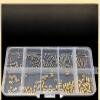 M2 M2.5 Brass Insert Nut and 304 Stainless Steel Screw Set Heat Hot Melt Serrated Embedding Thread Copper Barrel Nut Kit(M2.5B 200pcs 1set) view 1