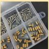 M2 M2.5 Brass Insert Nut and 304 Stainless Steel Screw Set Heat Hot Melt Serrated Embedding Thread Copper Barrel Nut Kit(M2.5B 200pcs 1set) view 4