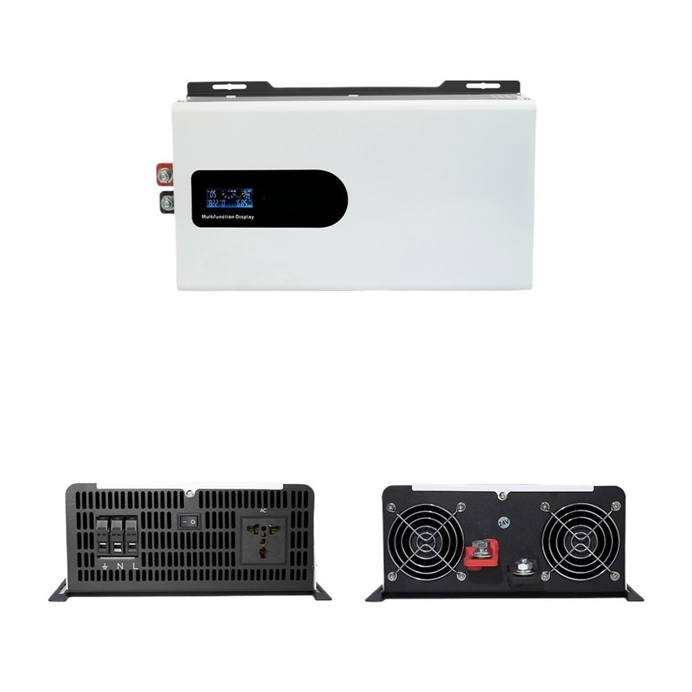 10/8/6/5KW Power Inverter Pure Sine Wave DC 12/24/48/60/72V to AC 110/120/220/230V LCD Display for Vehicles RV System(Peak 8000W,60V_220V-240V 60HZ_USA)