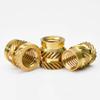LIUDONGX 600 Pcs M2 M2.5 Brass Insert Nut Embedding Heat Nuts Copper Hot Melt Knurled Double Wire Twill Incorporate Injection Molding (M2x2x3.2 (600pcs)) view 3