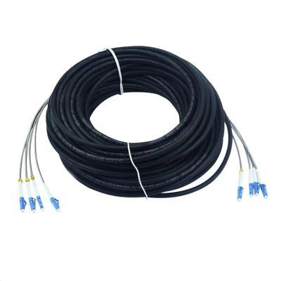 20M 40m 2/4 cores outdoor patch cord 7.0mm 2C 4C CPRI LC SC FC A SM DVI waterproof FTTH jumper optical fiber armored 2 core(SC-FC,2 cores 20m 2pcs)