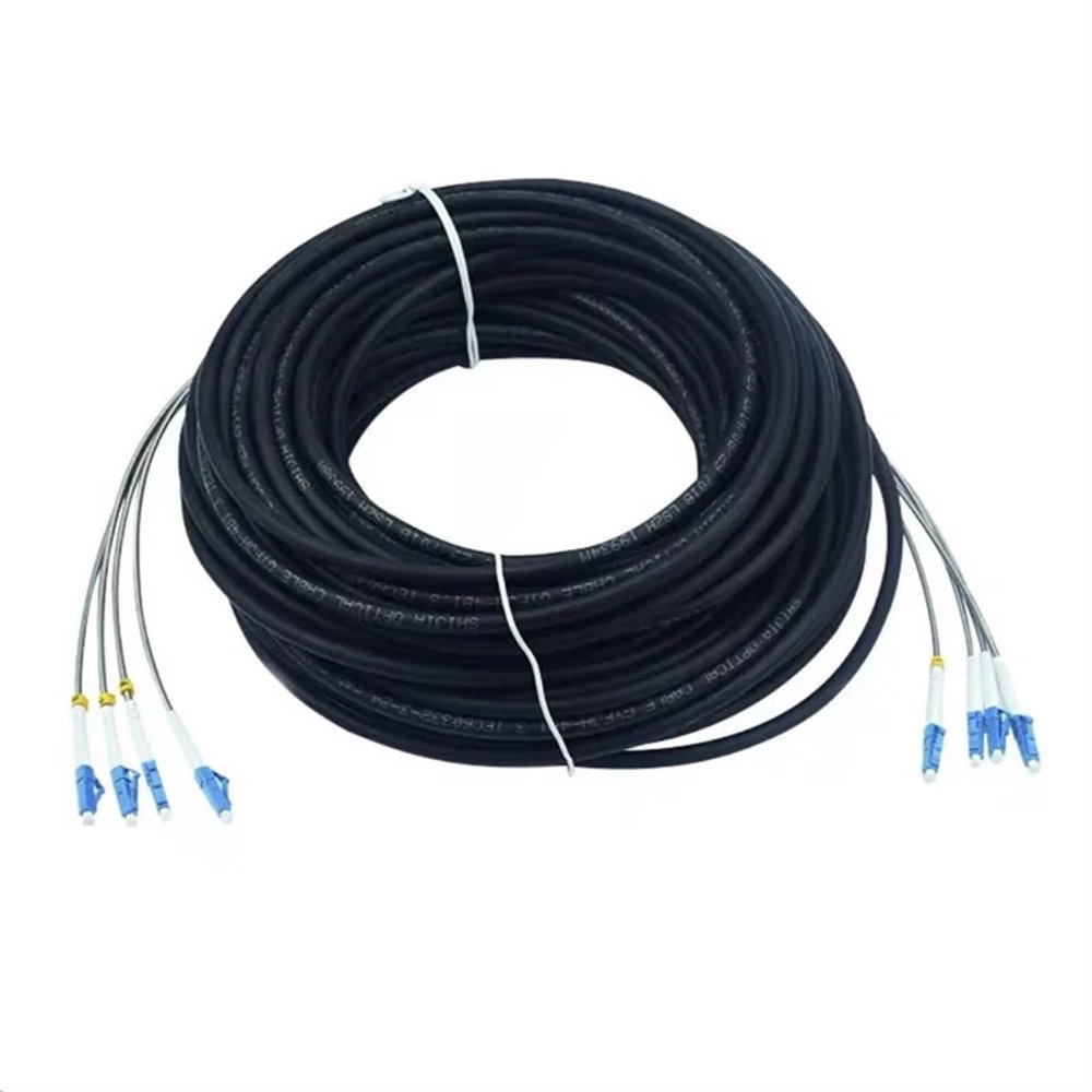 20M 40m 2/4 cores outdoor patch cord 7.0mm 2C 4C CPRI LC SC FC A SM DVI waterproof FTTH jumper optical fiber armored 2 core(SC-FC,2 cores 20m 2pcs)