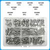 304 Stainless Steel Hex Nut Screw M2 M3 M4 M5 M6 Machine Screw Assorted Set with Metric Thread and Nut Assortment(M5(1set)) view 2