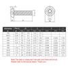 304 Stainless Steel Hex Nut Screw M2 M3 M4 M5 M6 Machine Screw Assorted Set with Metric Thread and Nut Assortment(M5(1set)) view 3