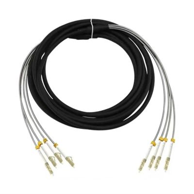 150m 2/4 Cores Outdoor Patch Cord 7.0mm 2C 4C OM1 OM2 CPRI LC SC FC DVI Waterproof FTTH Jumper Optical Fiber Armored Cable 2 Core(SC-SC,4C OM1 out connector)