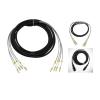 150m 2/4 Cores Outdoor Patch Cord 7.0mm 2C 4C OM1 OM2 CPRI LC SC FC DVI Waterproof FTTH Jumper Optical Fiber Armored Cable 2 Core(SC-SC,4C OM1 out connector) view 2