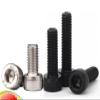 M2 M2.5 M3 M4 M5 M6 M8 304 Stainless Steel Hex Screw Allen Bolt Hex Bolt Length 4-60mm 12.9 Black Carbon Steel Screw(Carbon steel Black,4MM(30PCS)_M5) view 2