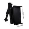 DIYEAH Car Tablet Holder Adjustable Headrest Mount for Phones and Tablets Rotation Easy Installation Compatible Rear Seat Devices Black view 2