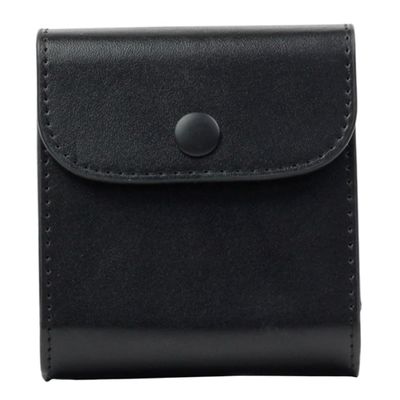KALLORY Photo Case for Square Durable PU Leather Storage Bag with Buckle Closure Scratch and Water Resistant Instant Camera Film Accessories
