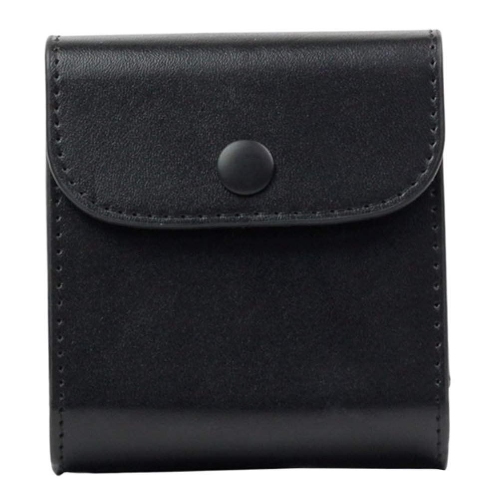 KALLORY Photo Case for Square Durable PU Leather Storage Bag with Buckle Closure Scratch and Water Resistant Instant Camera Film Accessories