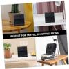 KALLORY Photo Case for Square Durable PU Leather Storage Bag with Buckle Closure Scratch and Water Resistant Instant Camera Film Accessories view 2