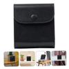 KALLORY Photo Case for Square Durable PU Leather Storage Bag with Buckle Closure Scratch and Water Resistant Instant Camera Film Accessories view 3