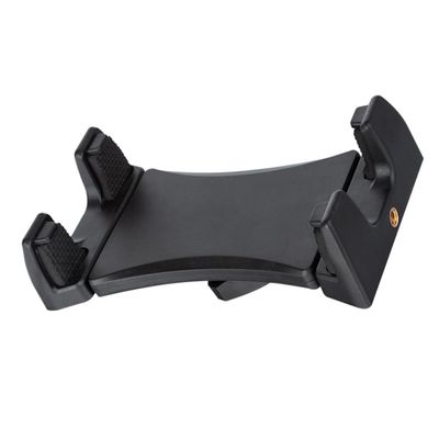 DIYEAH Rotating Tablet Tripod Mount Holder Clip Phone Tripod Adapter for Video Recording and Photography Design Protective Pad Compatible Smartphones and Tablets