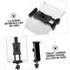 DIYEAH Rotating Tablet Tripod Mount Holder Clip Phone Tripod Adapter for Video Recording and Photography Design Protective Pad Compatible Smartphones and Tablets view 2