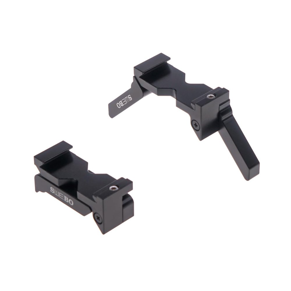 SWEBO S2298 MicroMover Foldable Low-Profile Desktop Tripod Base for Macro Rails,Includes a Pair