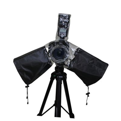 LALAFINA Flashing Camera Rain Cover with Drawstring Arm Protectors and Dustproof Design for Use Flexible Transparent for Monitoring Lens Hood for Easy Focusing