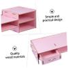 DIYEAH Elevated Monitor Stand Office Desk Accessories for Computer Desk Computer Stand Desktop Storage Organizer view 3