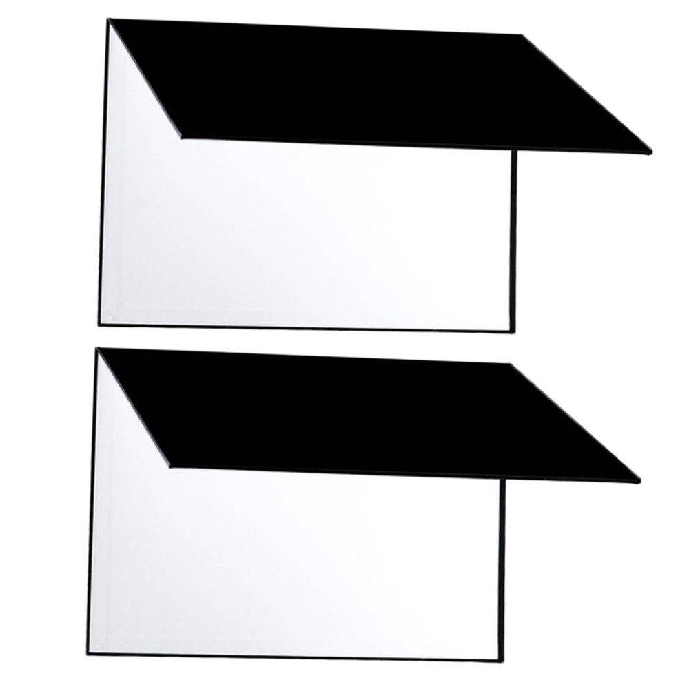Holibanna 2pcs Portable Light Reflector Photography Diffuser Lightweight Reflective Board for Still Life Photography Accessories