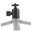 BRIGHTFUFU Head Tripod 1/4 Inch Screw Aluminum Alloy Photography Light Bracket for DSLR Compatible Phone and Camera for Studio and Outdoor Use Black view 1