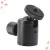 BRIGHTFUFU Head Tripod 1/4 Inch Screw Aluminum Alloy Photography Light Bracket for DSLR Compatible Phone and Camera for Studio and Outdoor Use Black view 2