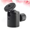 BRIGHTFUFU Head Tripod 1/4 Inch Screw Aluminum Alloy Photography Light Bracket for DSLR Compatible Phone and Camera for Studio and Outdoor Use Black view 3