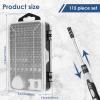 115 in 1 Precision Screwdriver Set, High Hardness Alloy Steel Magnetic Repair Tool Kit, Small Screwdriver for Phone Computer Watch Laptop Eyeglass Game Console view 2