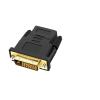 LINGQE DVI Male to HDMI-Female Adapter 24k Plated HDMI-Compatible Adapter for HDTV High Definition Converter Accessories view 2
