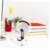 Angoily Folding Tablet Holder Rotatable Base Acrylic and Aluminum Desk Stand for Phone and Laptop view 3