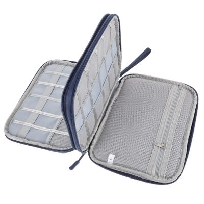 Lurrose Electronic Storage Pouch Durable Outdoor Accessories Organizer for Cables Earphones Chargers Travel Carrying Case for Business Trips and Vacation