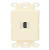 RiteAV - HDMI Port Wall Plate Decorative (Rocker) - [Light-Almond] view 1