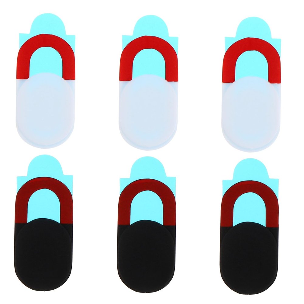 Angoily 6Pcs Webcam Covers for Tablet Easy Slide Privacy Protectors for Cameras Durable Lightweight for Personal Family Use