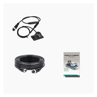 170 Wide Angle AHD 1080P 360 Adjustable Reverse Backup Rear View Camera with 4 Pin Aviation Head 15M Cable Adapter Plug(Add 5m Cable)