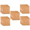 NUOBESTY 50pcs Retro Style Kraft Paper DVD Sleeves Case Cd Storage Envelopes Envelope Bag Heart Button for Wedding Party view 1