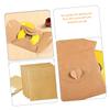 NUOBESTY 50pcs Retro Style Kraft Paper DVD Sleeves Case Cd Storage Envelopes Envelope Bag Heart Button for Wedding Party view 2