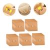 NUOBESTY 50pcs Retro Style Kraft Paper DVD Sleeves Case Cd Storage Envelopes Envelope Bag Heart Button for Wedding Party view 3