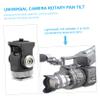 Lurrose Head Hot Shoe Mount Adapter Rotatable Compact Tripod Head for DSLR Cameras Camcorders Phones Lightweight Easy to Install for Outdoor Photography view 2