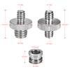 Acouto 1/4" 20 and 3/8" 16 Threaded Screw Adapter Mount Set Reducer Bushing Converter for Camera Tripod Monopod Ballhead Light Stand view 2