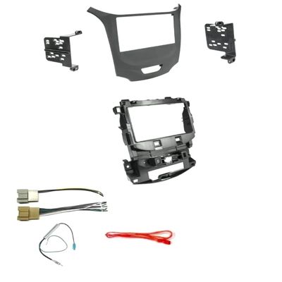 Double Din Car Stereo Dash Kit, Wire Harness, and AM/FM Radio Antenna Adapter -Made for Chevrolet: No Factory External Amp Vehicles: 2016 2017 2018 Cruze w/7" Factory Radio Vehicles Only