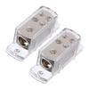 QUMIIRITY 2pcs Car Audio Amplifier Splitter Block to Power Distribution for Vehicle and Ground Connection for Boats and Cars view 1