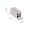 QUMIIRITY 2pcs Car Audio Amplifier Splitter Block to Power Distribution for Vehicle and Ground Connection for Boats and Cars view 2