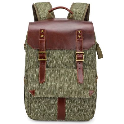 MVUYO Camera Shoulder Bag SLR Digital Camera Bag Wear-Resistant Camera Lens Backpack(Gray)