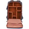 MVUYO Camera Shoulder Bag SLR Digital Camera Bag Wear-Resistant Camera Lens Backpack(Gray) view 4