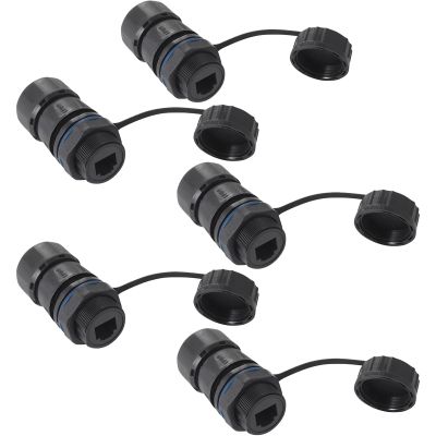 PENGLIN 5PCS Waterproof RJ12 Coupler Telephone Line Cable Connector