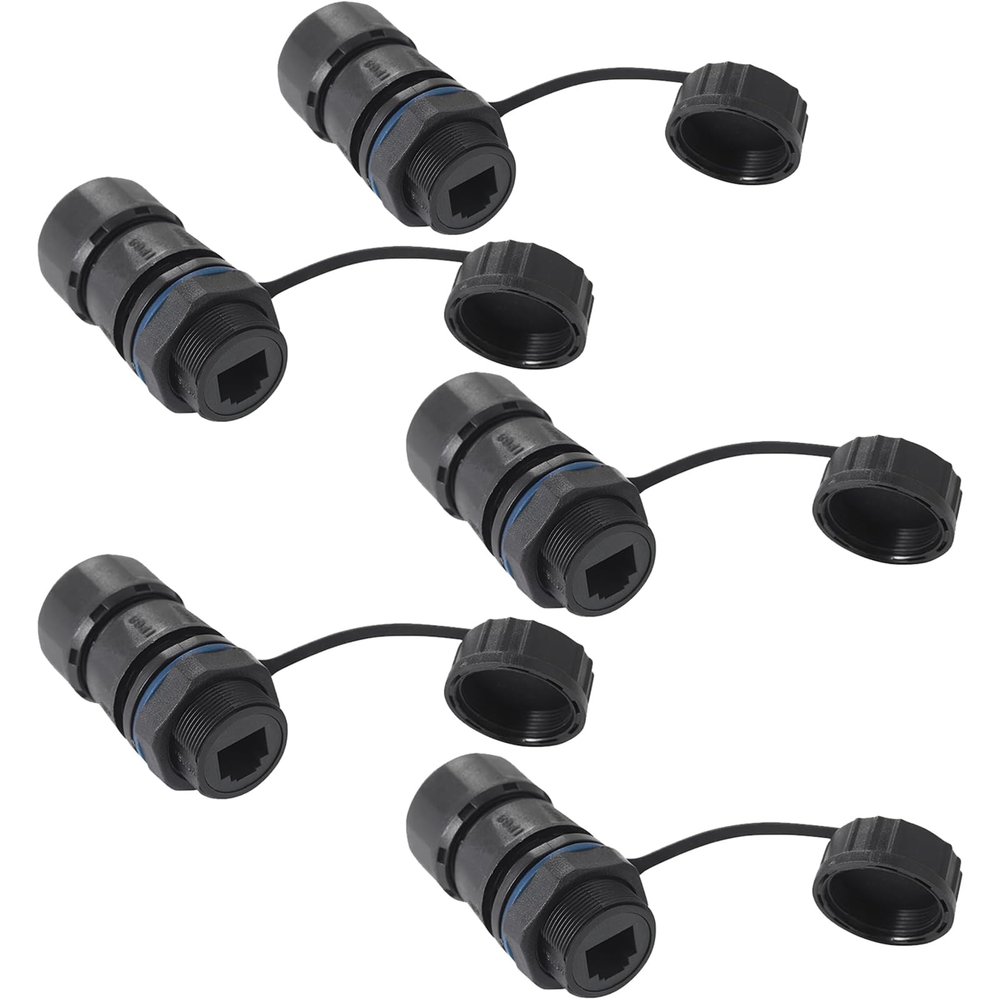 PENGLIN 5PCS Waterproof RJ12 Coupler Telephone Line Cable Connector